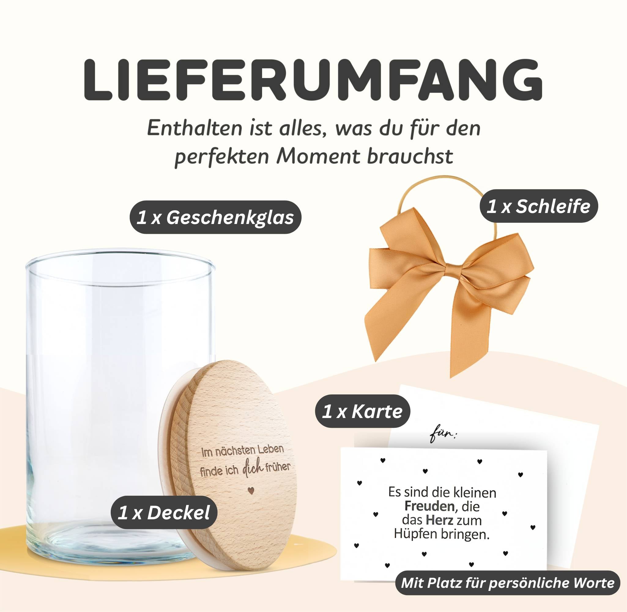 Geschenkglas „Du bist unser größtes Glück ..."