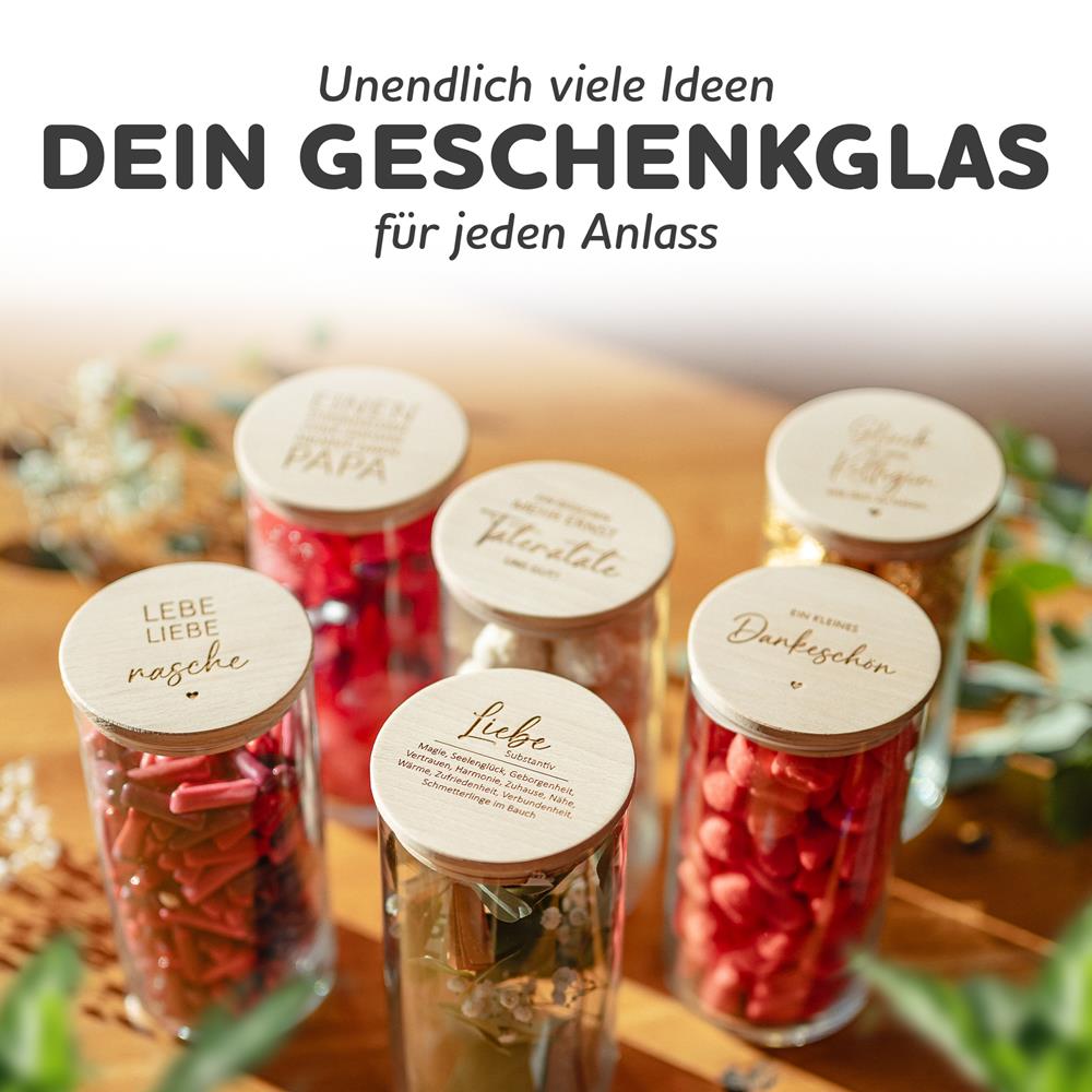 keks aufbewahrung glas Geschenk für Herzensmenschen – Geschenkglas „Dir würde ich meinen letzten Keks geben“
