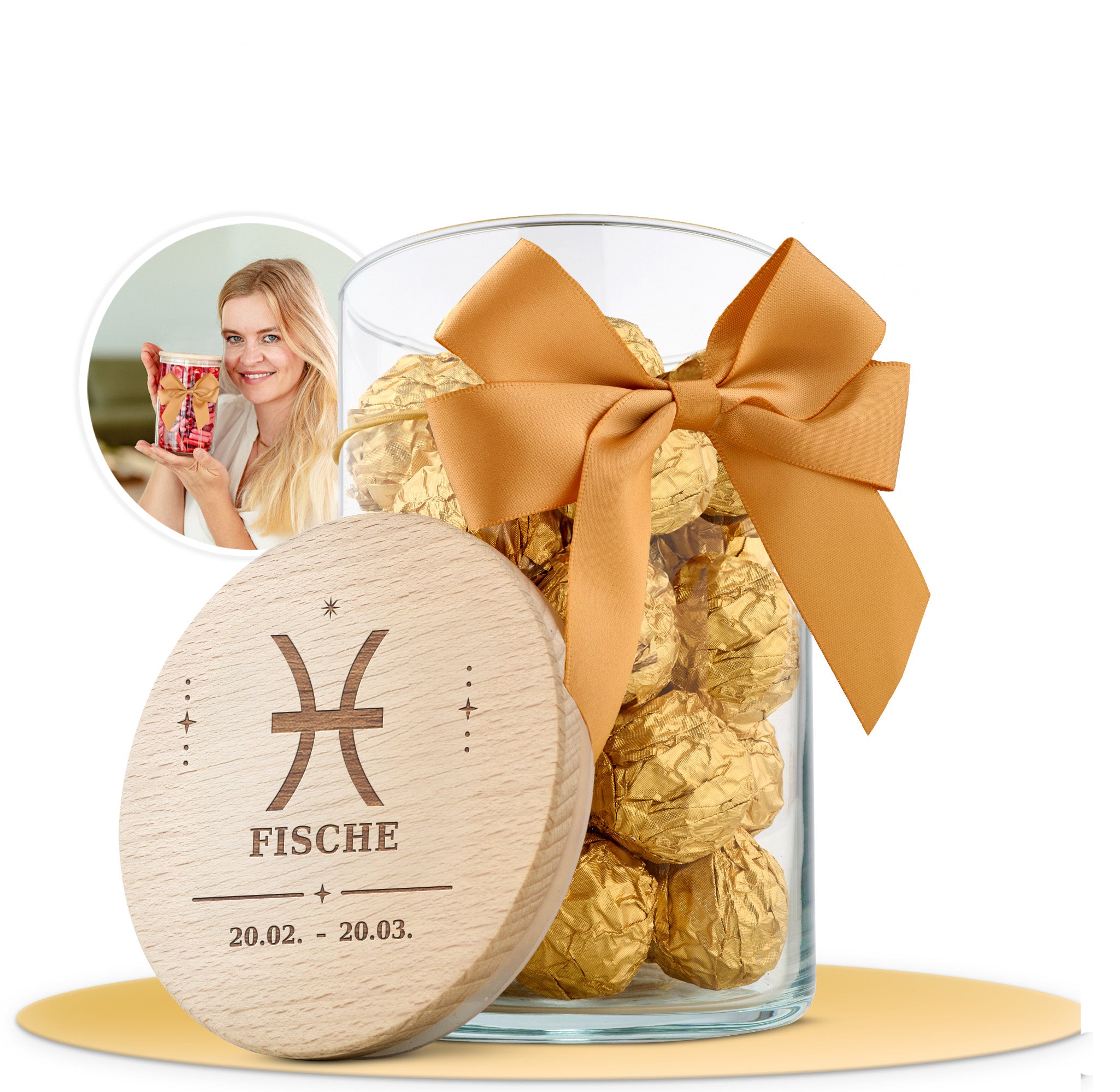 Geschenkglas Sternzeichen "Symbole"