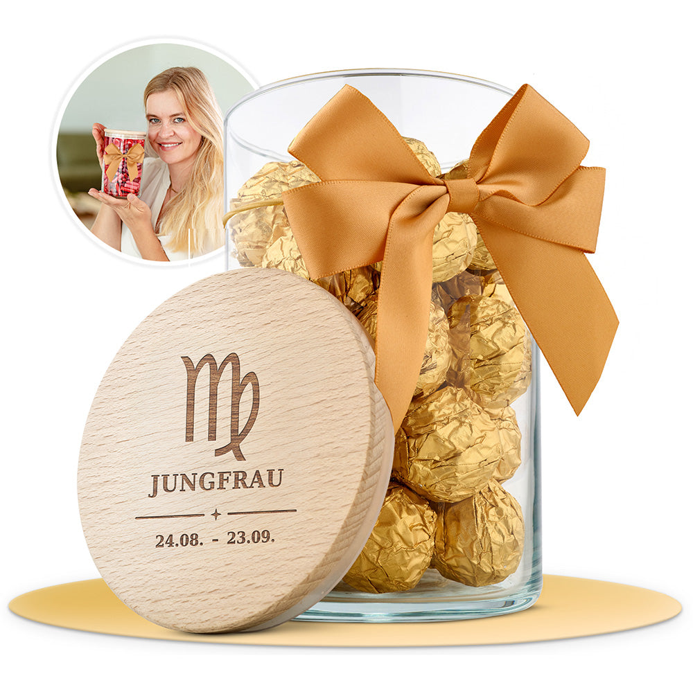 Geschenkglas mit Sternzeichen – Alle 12 zur Auswahl