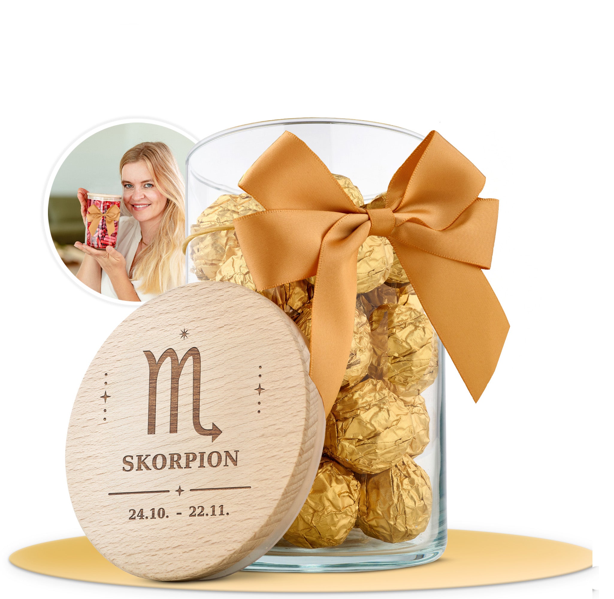 Geschenkglas Sternzeichen "Symbole"