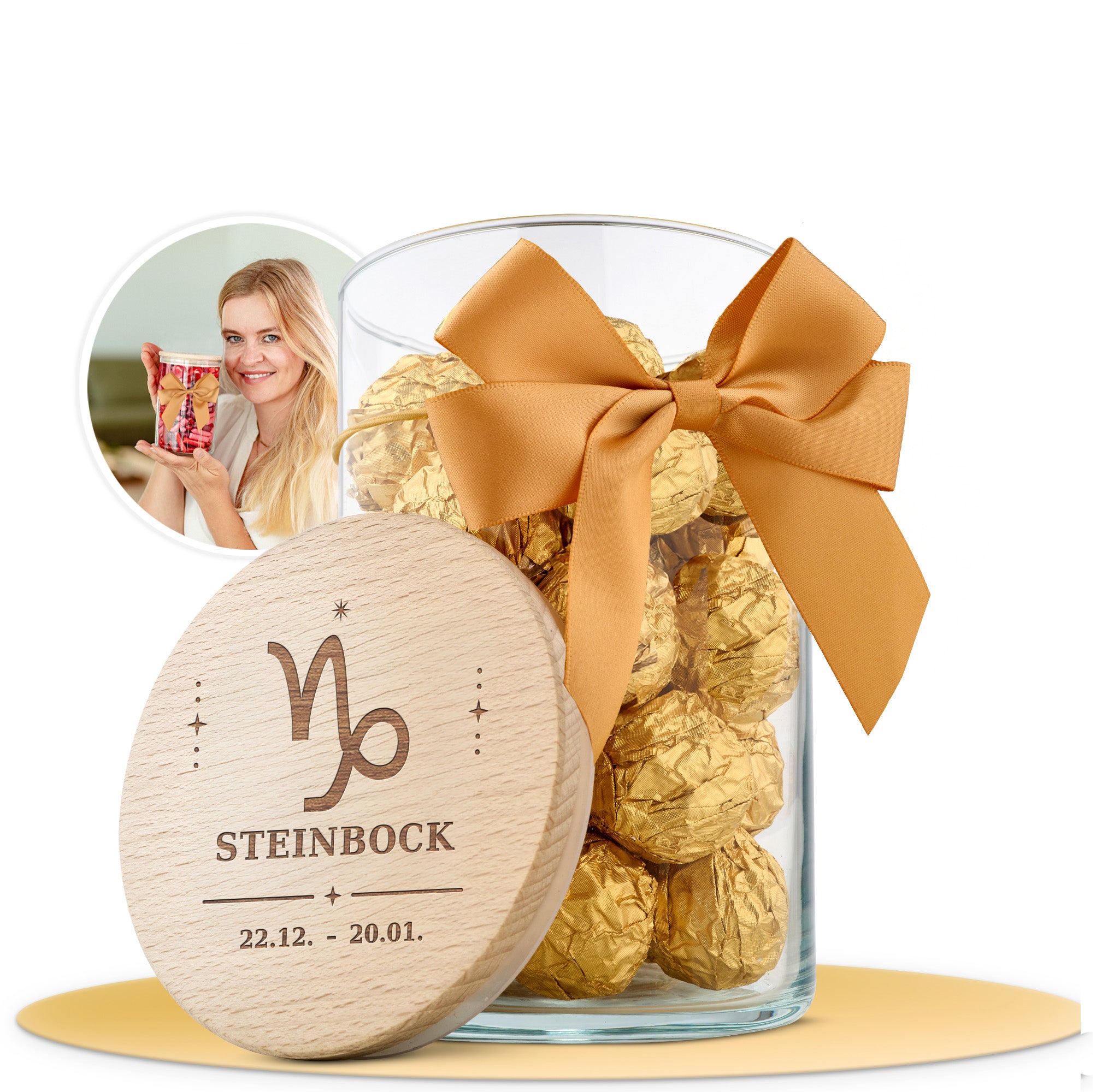 Geschenkglas Sternzeichen "Symbole"