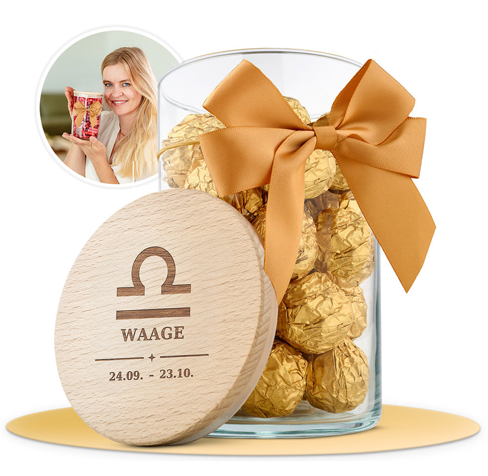 Geschenkglas mit Sternzeichen – Alle 12 zur Auswahl