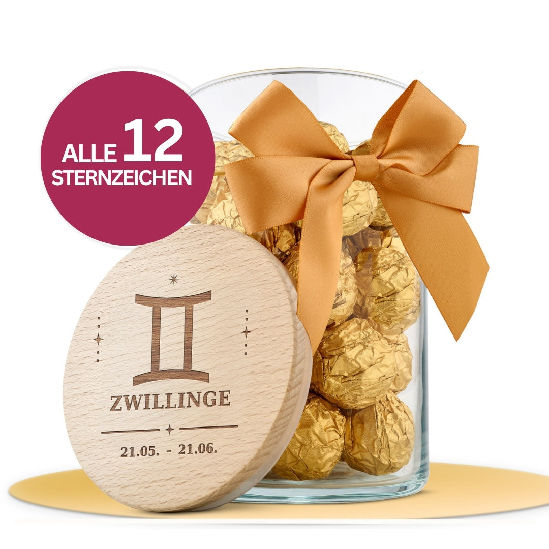 Geschenkglas Sternzeichen "Symbole"