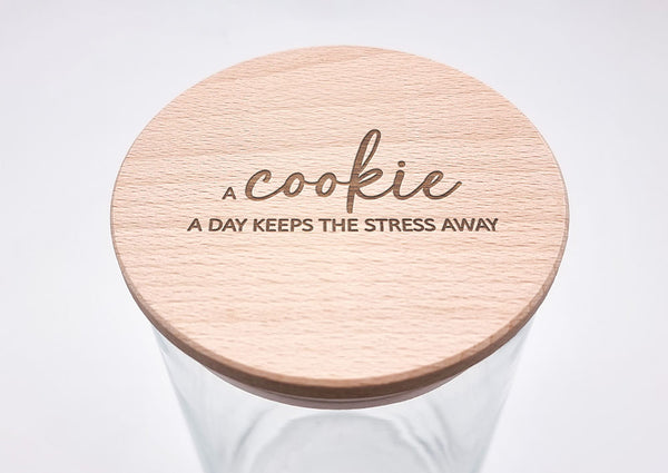 Geschenk-Glas "a cookie a day"