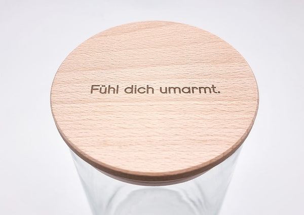 Geschenk-Glas "Fühl dich umarmt"