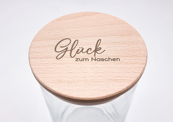 Geschenk-Glas "Glück zum Naschen"