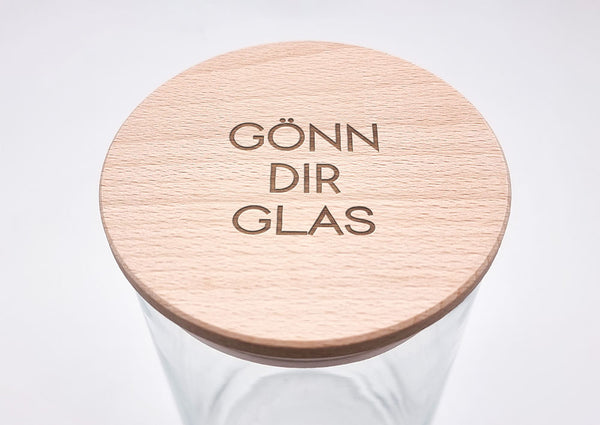 Geschenk-Glas "Gönn dir Glas"