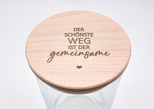 Geschenk-Glas "Der schönste Weg..."