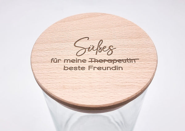 Geschenk-Glas "Süßes für meine beste Freundin"