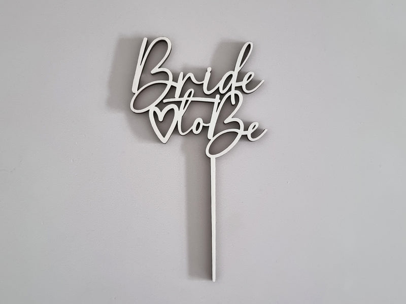 Cake Topper aus Holz, Bride to be