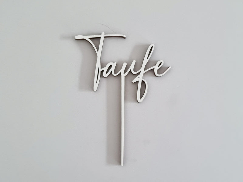 Cake Topper aus Holz, Taufe