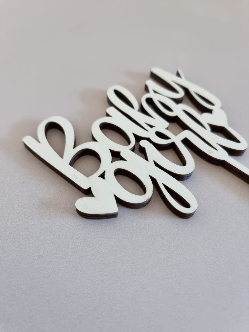 Cake Topper aus Holz, Baby Girl