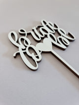 Cake Topper aus Holz, bride to be