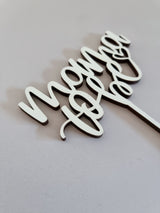 Cake Topper aus Holz, mama to be