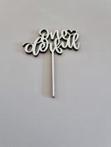 Cake Topper aus Holz, onederful