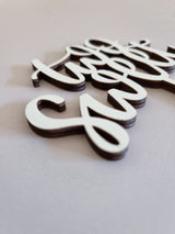 Cake Topper aus Holz, two sweet