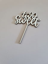 Cake Topper aus Holz, two sweet