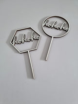 Cake Topper zur Weihnachtszeit, hohoho