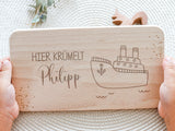 Personalisiertes Frühstücksbrettchen für Kinder