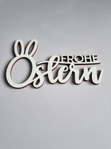 Holzschriftzug "Frohe Ostern"