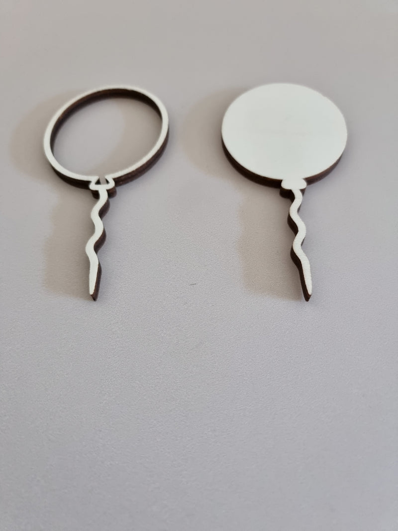 Mini-Ballon als Holzstecker